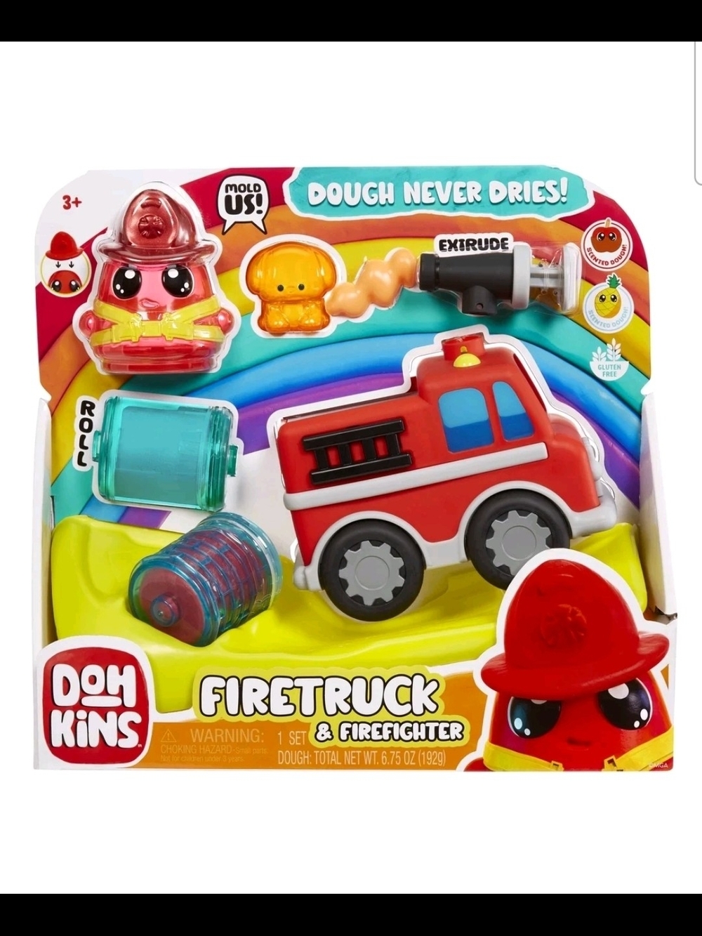 Firetruck Playset - Red and Teal